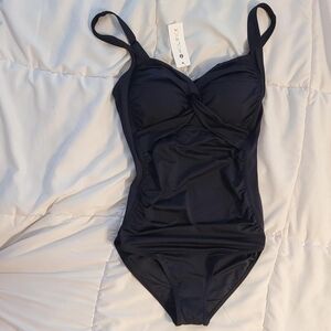Black One-Piece Swimsuit